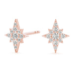 Load image into Gallery viewer, Celestial Radiance Star Diamond Studs
