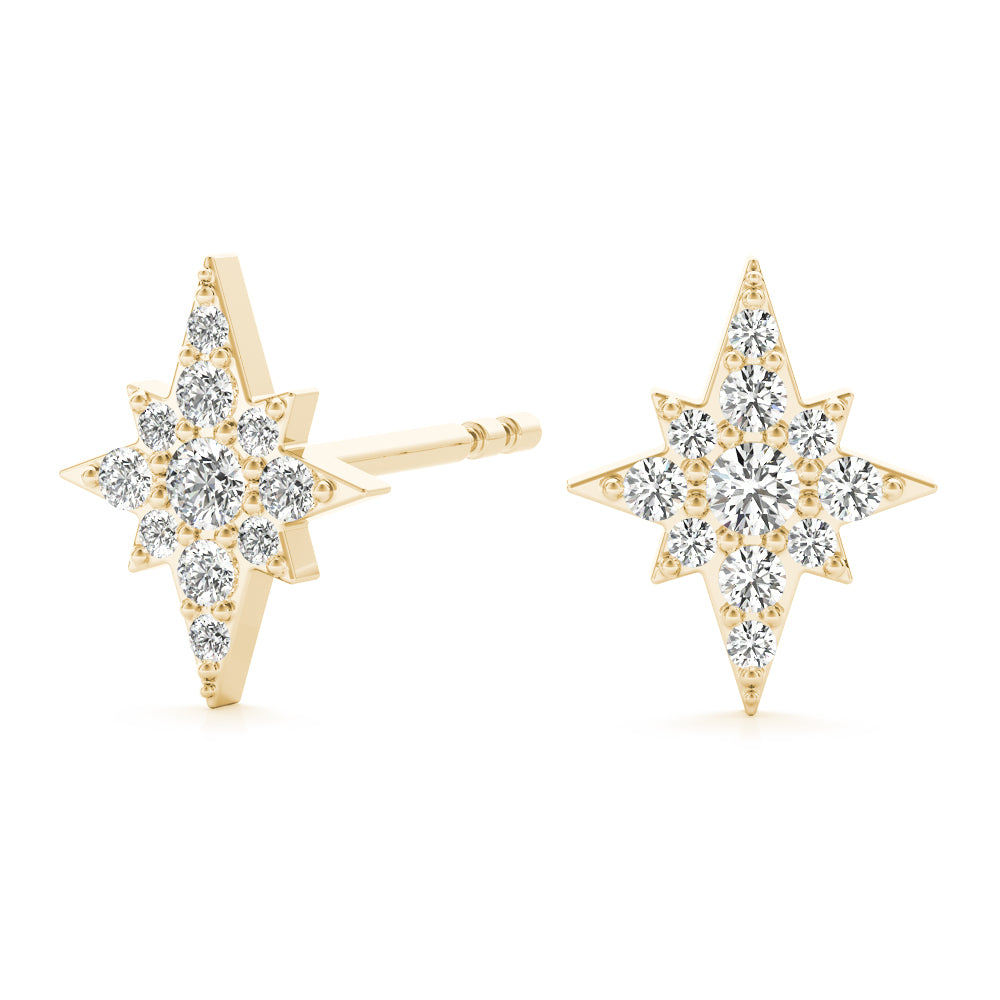 Celestial Radiance Star Diamond Studs