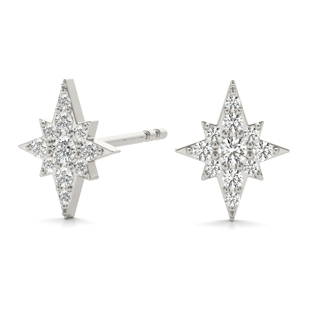 Celestial Radiance Star Diamond Studs