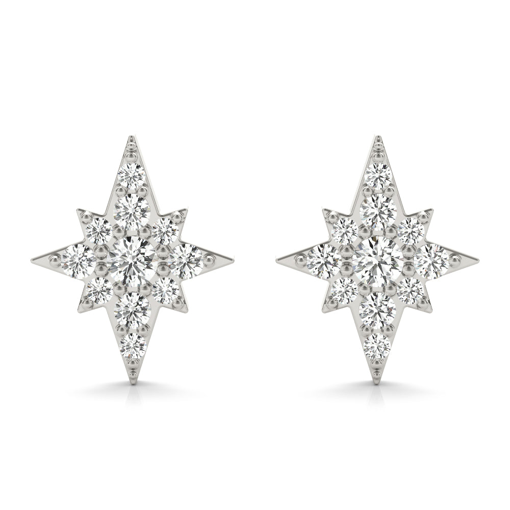 Celestial Radiance Star Diamond Studs
