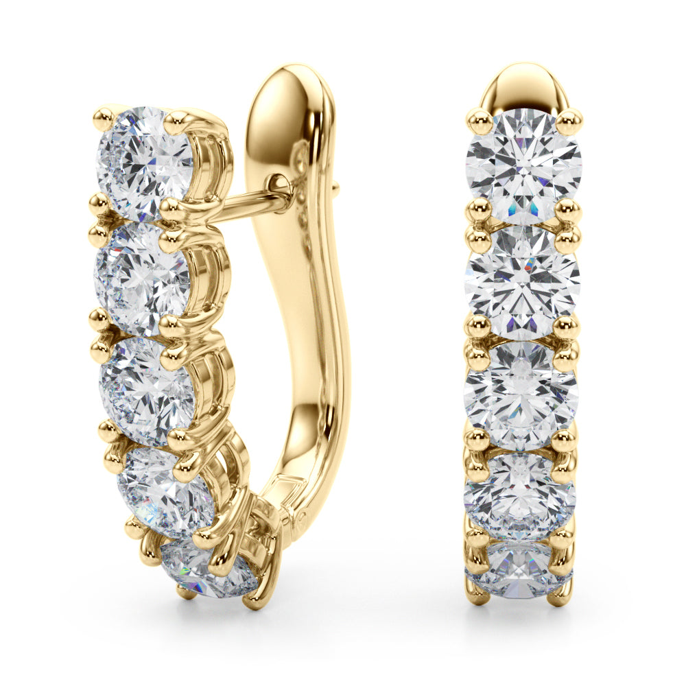 Hoop Earrings With Omega Backs