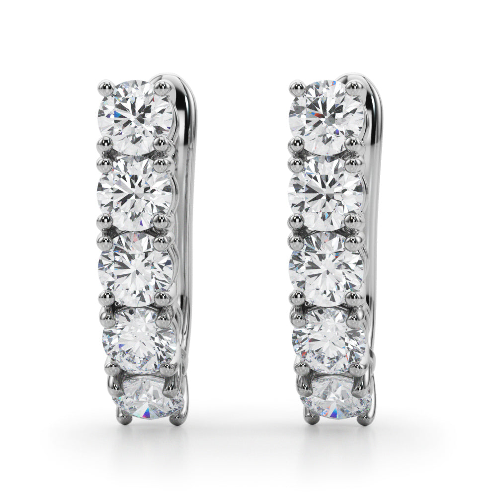 Hoop Earrings With Omega Backs