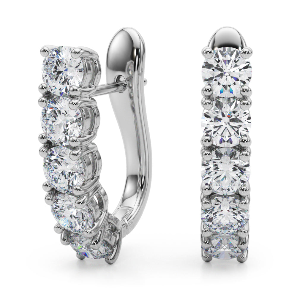 Hoop Earrings With Omega Backs