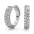 Double Row Hoop Vault Lock Earrings