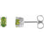 Sleek and Vibrant Jewelry Gifts for Her: 14K White Gold Peridot Earrings