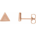 Load image into Gallery viewer, Dreamy and Eye-Catching Jewelry Gifts for Women: Triangle Gold Stud Earrings
