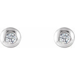 Load image into Gallery viewer, Classic Pattern Bezel Set Stud Earrings
