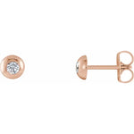 Load image into Gallery viewer, Classic Pattern Bezel Set Stud Earrings
