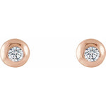 Load image into Gallery viewer, Classic Pattern Bezel Set Stud Earrings
