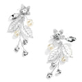 Austrian Crystal Leaves Earrings
