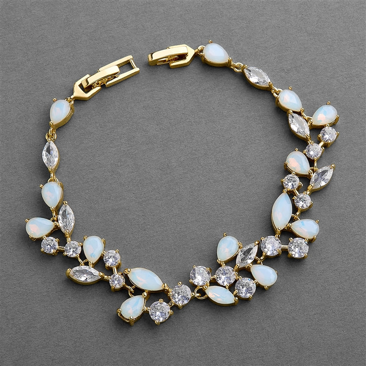 Opal Stone Bridal Bracelet