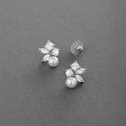 Ivory Cluster Pearl Earrings for Women