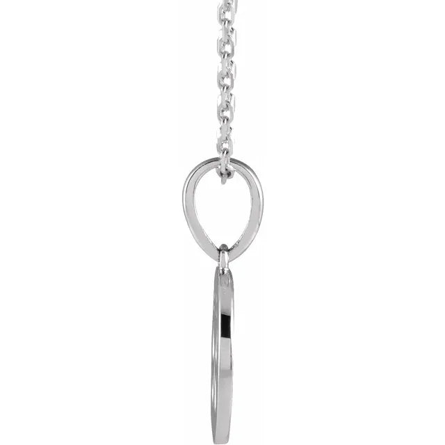 Sterling Silver Butterfly Circle Necklace
