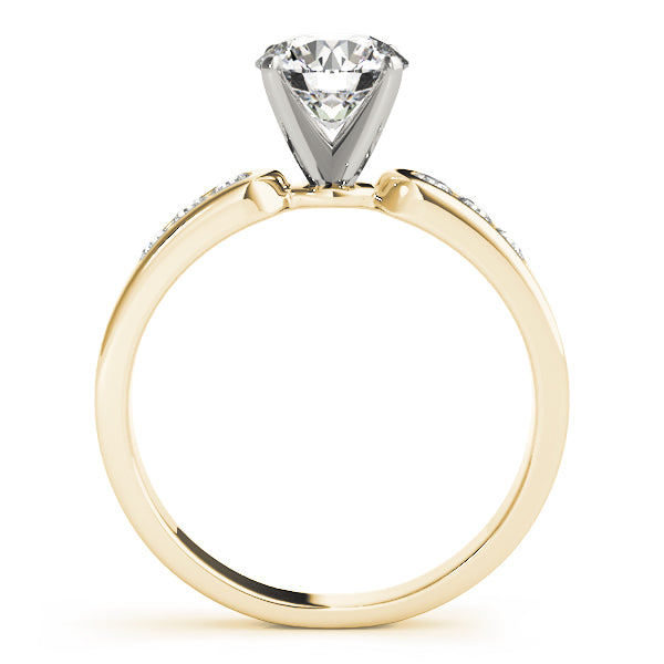 Single-Row Channel-Set Diamond Engagement Ring