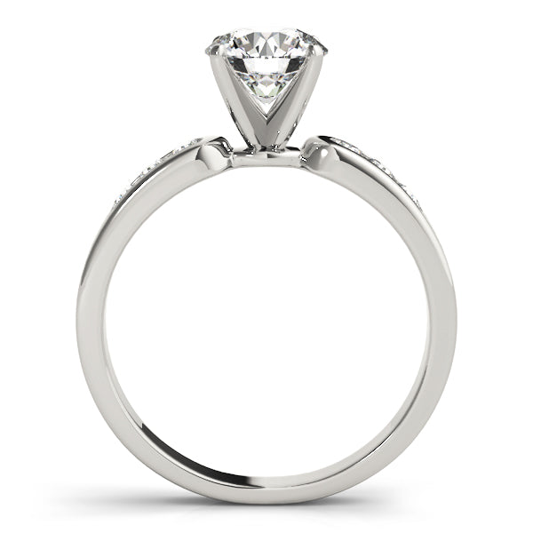 Single-Row Channel-Set Diamond Engagement Ring