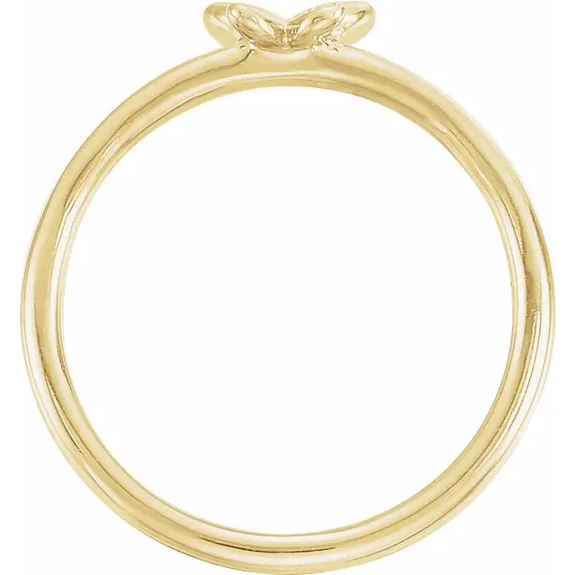 Diamond Butterfly Ring For Youth