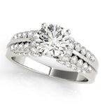Load image into Gallery viewer, Round Diamond Pave Set Engagement Ring
