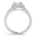 Load image into Gallery viewer, Square Cushion Cut Halo Engagement Ring
