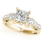 Load image into Gallery viewer, Round Cut Three Stone Engagement Ring
