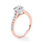 Load image into Gallery viewer, Prong Set Single Row Diamond Engagement Ring
