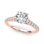 Load image into Gallery viewer, Prong Set Single Row Diamond Engagement Ring
