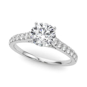 Prong Set Single Row Diamond Engagement Ring