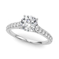 Prong Set Single Row Diamond Engagement Ring