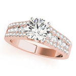 Load image into Gallery viewer, Multi Row Round Diamond Engagement Ring
