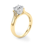 Load image into Gallery viewer, Elegant Multi Row Round Diamond Engagement Ring
