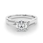Load image into Gallery viewer, Elegant Multi Row Round Diamond Engagement Ring
