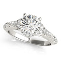 Round Diamond Halo Engagement Ring