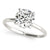 Single Row Round Diamond Engagement Ring