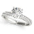 Twist Multi Row Round Diamond Engagement Ring