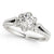 Semi-mount Round Cut Diamond Halo Engagement Ring