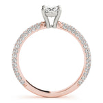 Load image into Gallery viewer, Oval Cut Pave Engagement Ring

