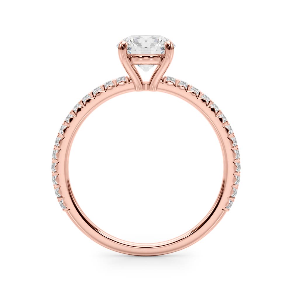 Delicate Four Prong Lab Grown Diamond Ring