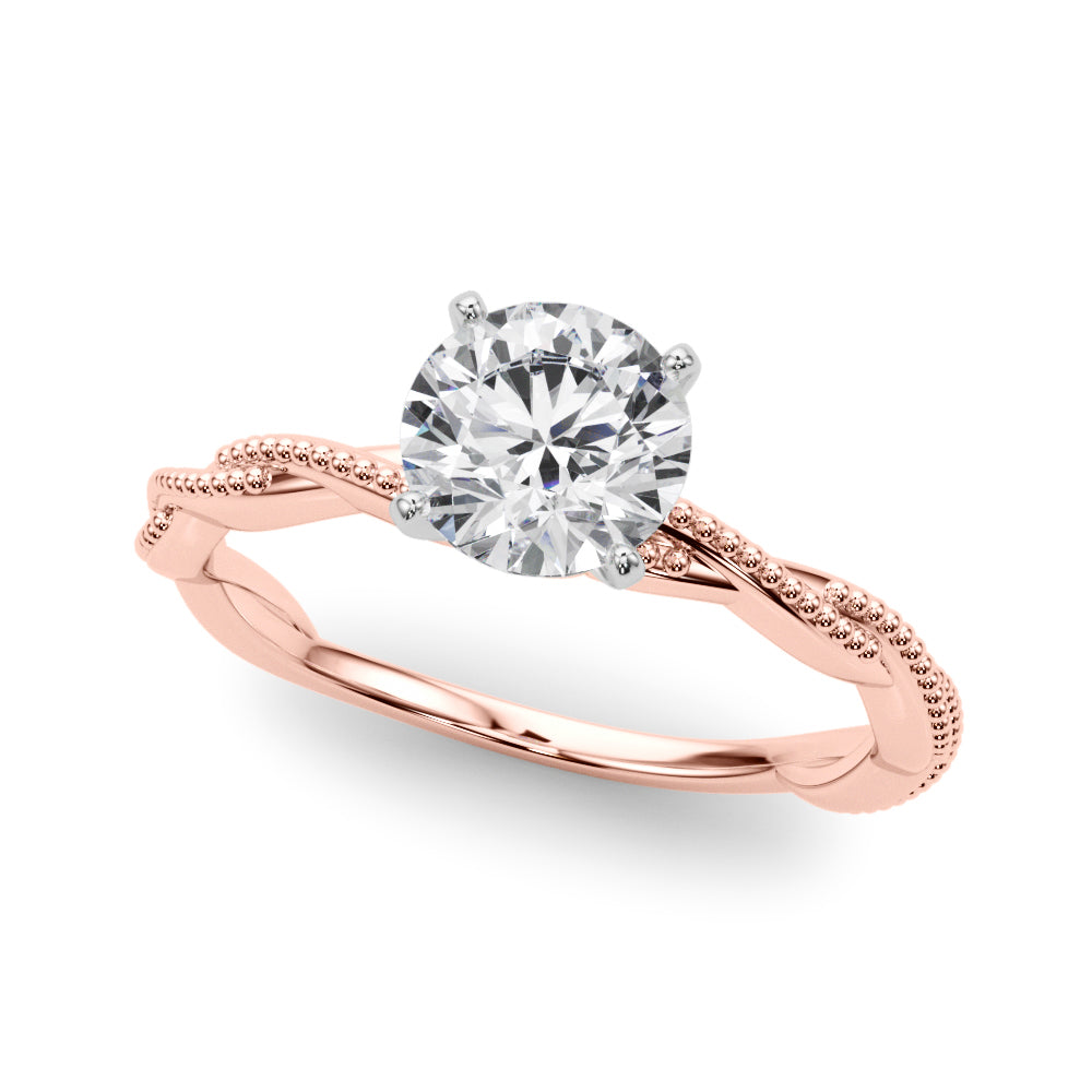 Twisted Design Engagement Ring