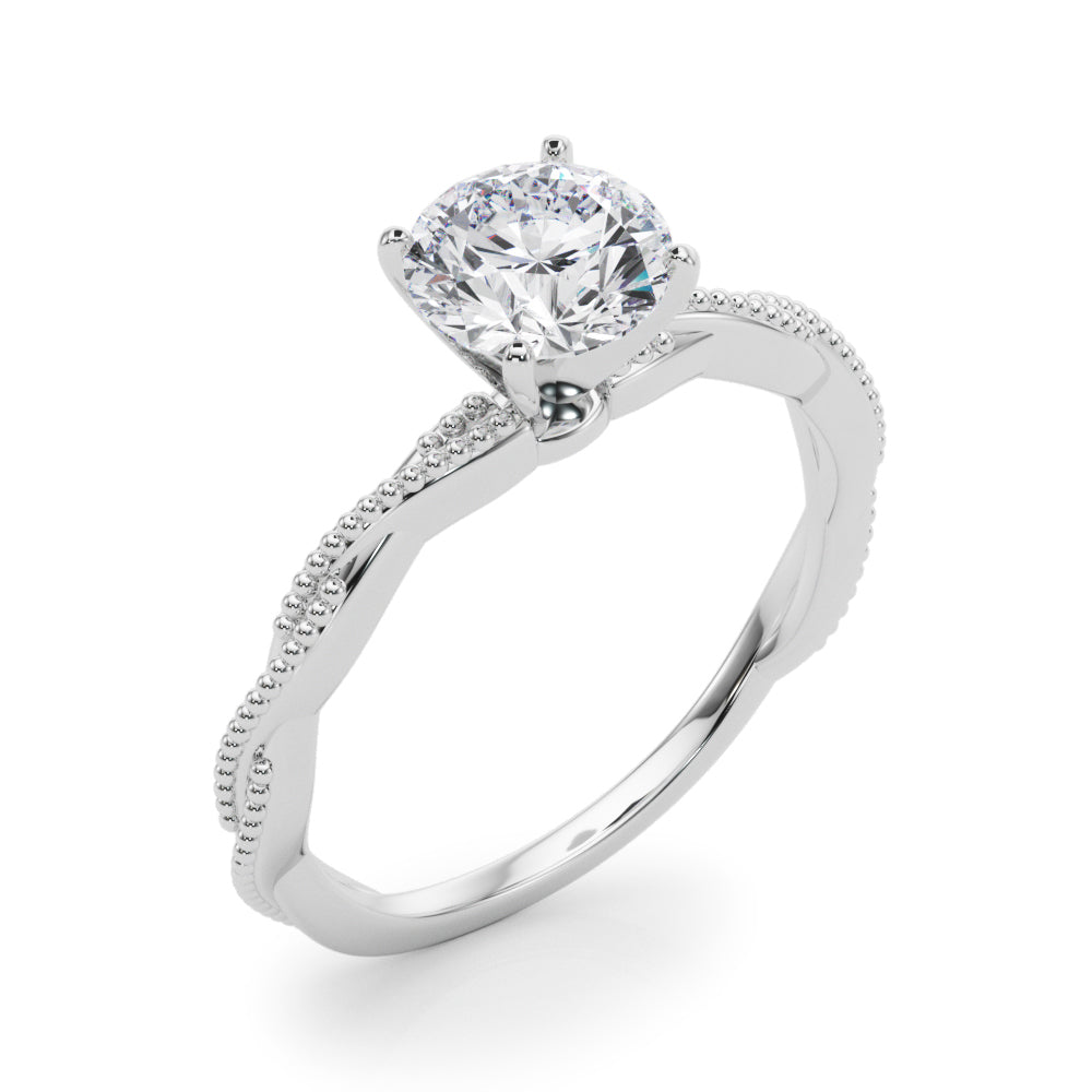 Twisted Design Engagement Ring
