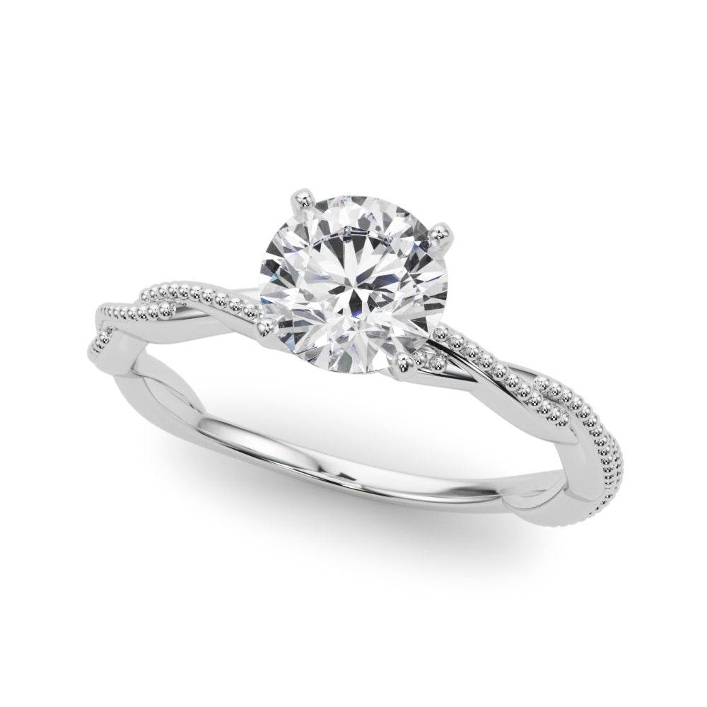 Twisted Design Engagement Ring