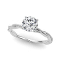 Twisted Design Engagement Ring
