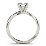 Load image into Gallery viewer, Twisted Shank Round Diamond Solitaire Engagement Ring
