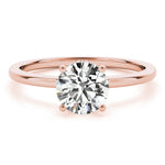 Load image into Gallery viewer, Hidden Halo Solitaire Engagement Ring
