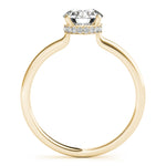 Load image into Gallery viewer, Hidden Halo Solitaire Engagement Ring
