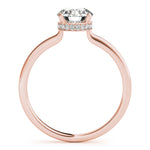 Load image into Gallery viewer, Hidden Halo Solitaire Engagement Ring
