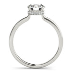 Load image into Gallery viewer, Hidden Halo Solitaire Engagement Ring
