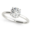 Hidden Halo Solitaire Engagement Ring