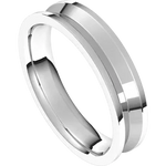 Load image into Gallery viewer, Reverse Knife Edge Mens Wedding Band
