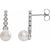 Pearlescent Cascade Teardrop Earrings