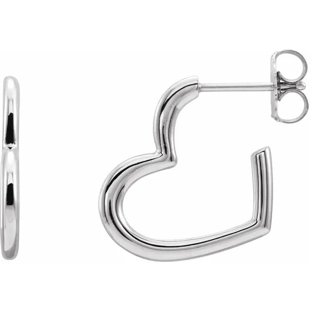 Valentine's Day Heart Hoop Earrings for Women – My Bridal Ring