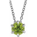 Timeless and Fancy August Birthstone Necklace